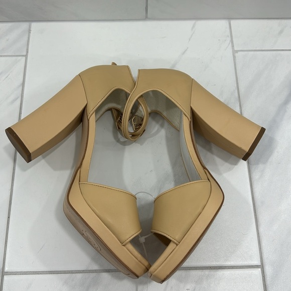NEW! Franco Sarto Beige Leather Dima Heels- Size 9 👠 - Picture 10 of 17